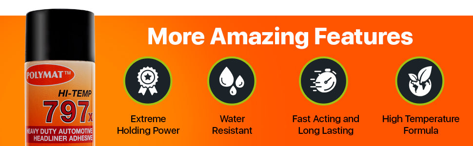 Polymat 797x High-Temperature Spray Glue Adhesive