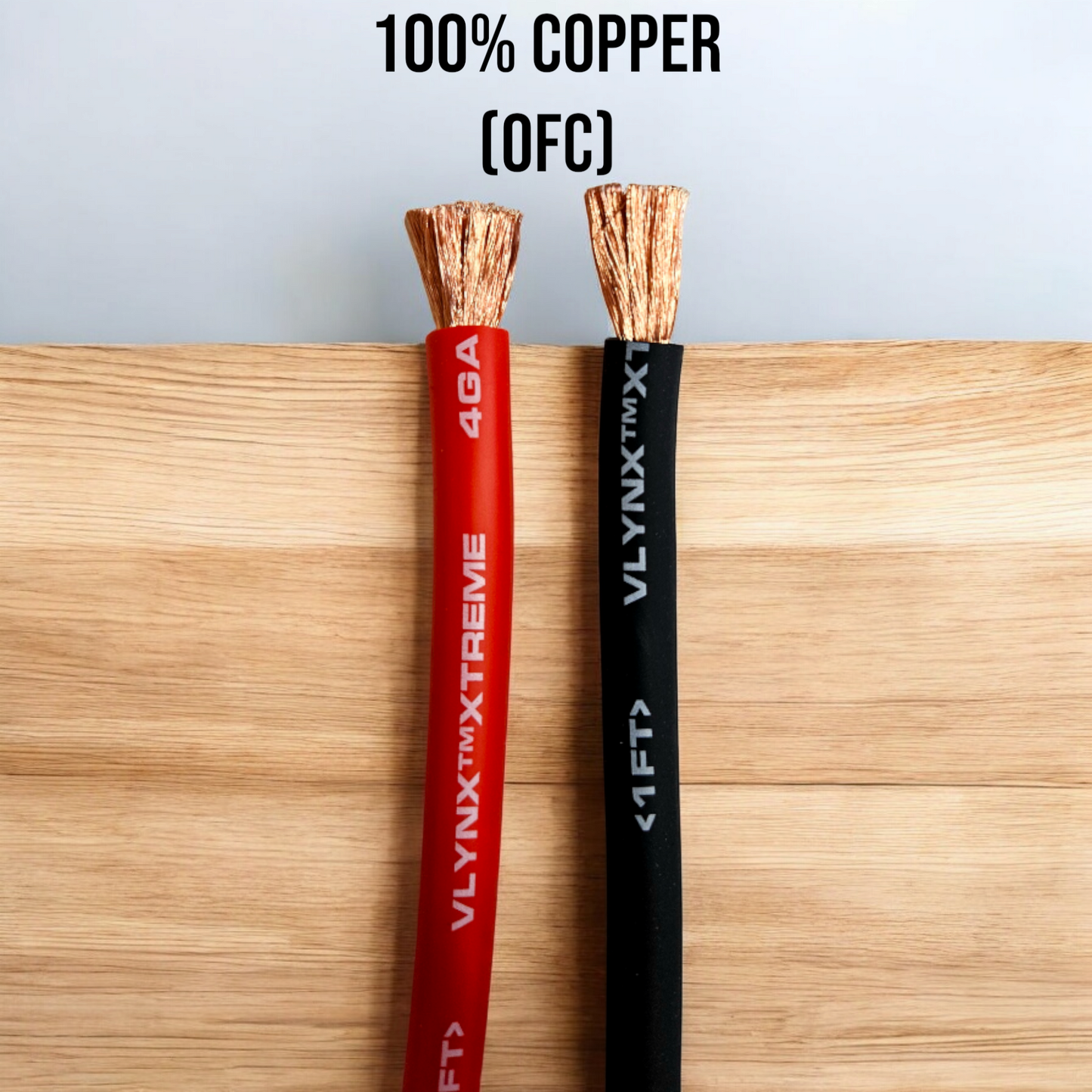 4 AWG Gauge Copper Battery Cable