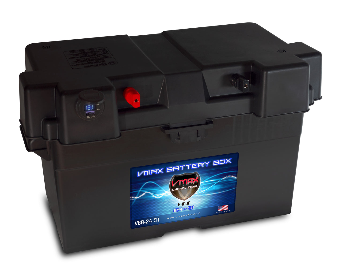Group 31 Power Center Battery Box with Quick Posts