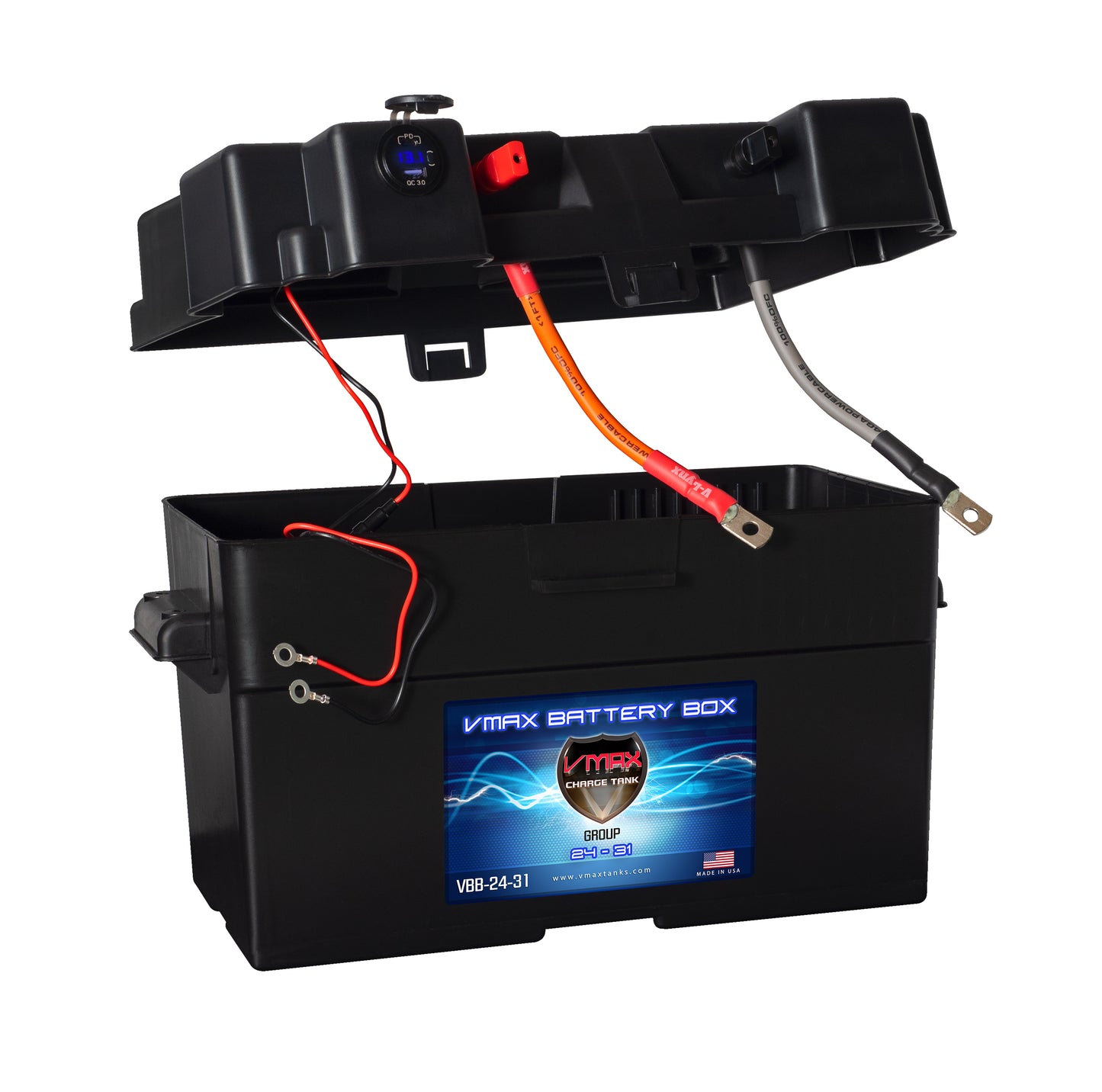 Group 31 Power Center Battery Box with Quick Posts