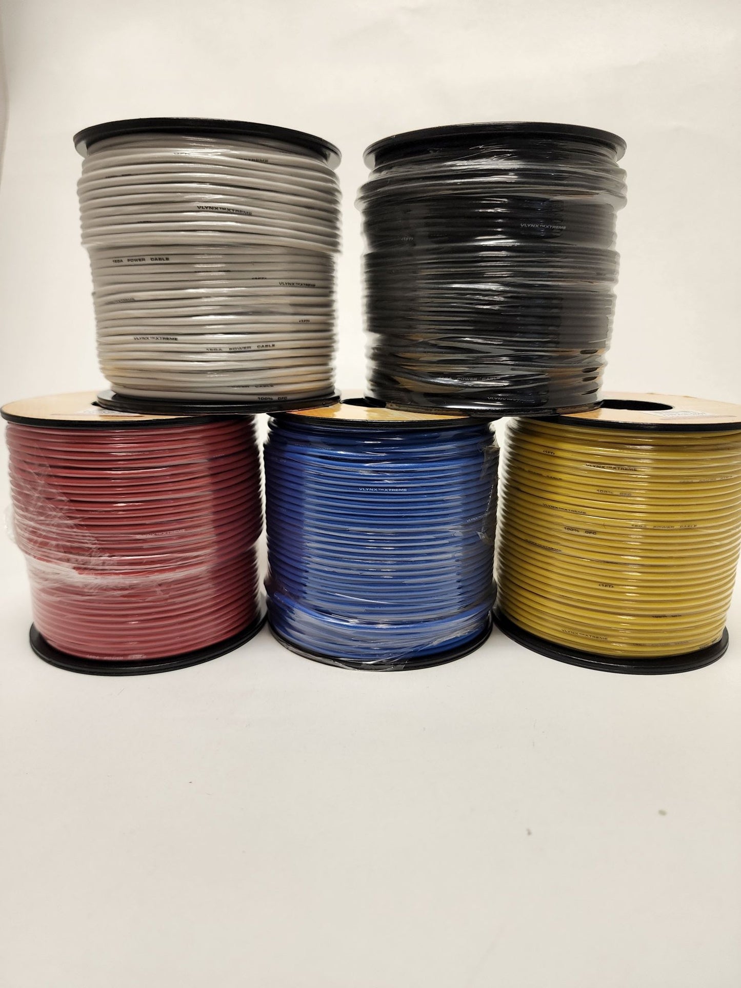 Qty: 5 Rolls of 18GA-250ft ea 100% OFC High Quality 18 Gauge Remote Primary Wire