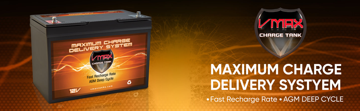 VMAXTANKS MB127 12V 100Ah AGM Deep Cycle Mobility Battery
