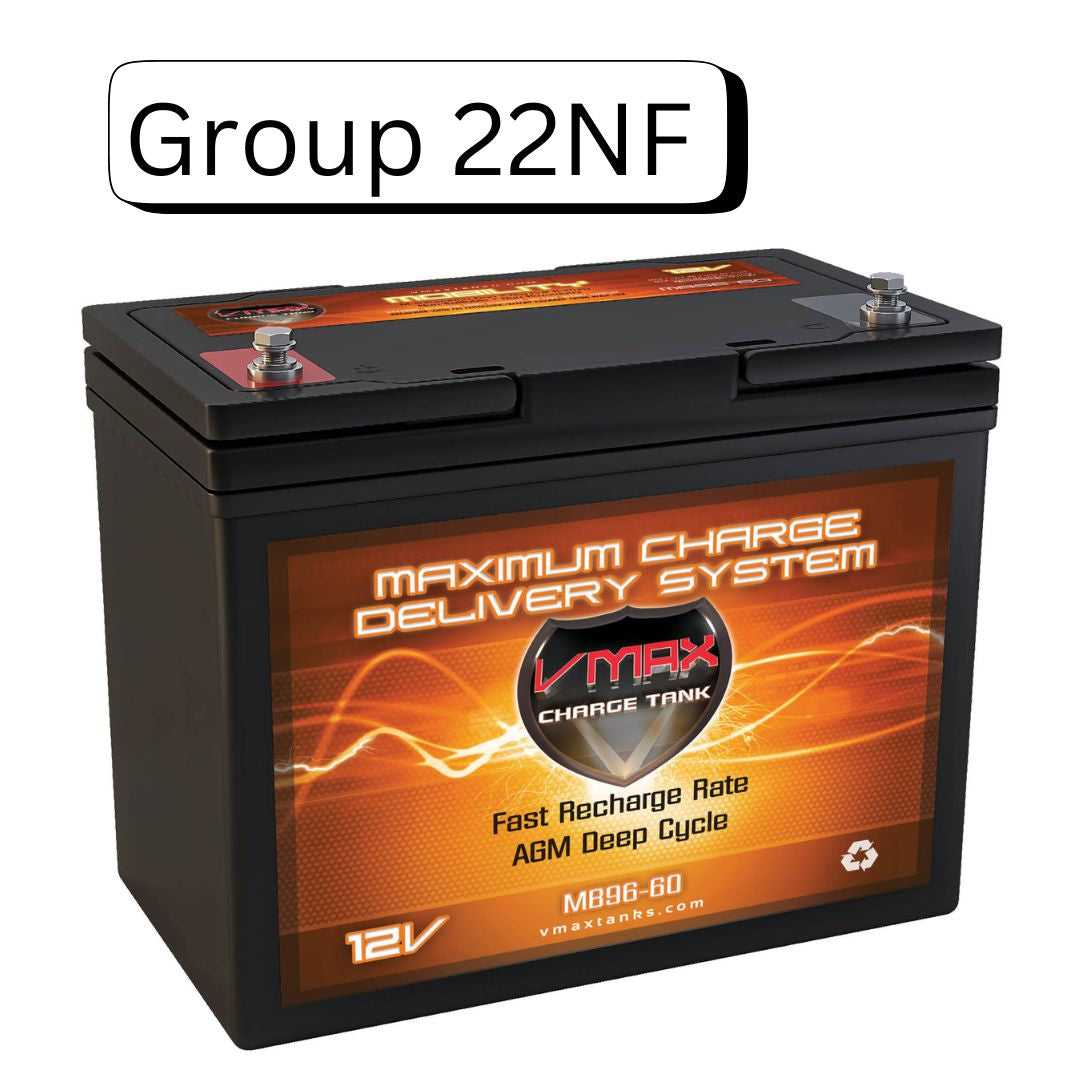 VMAXTANKS MB96-60 12V 60Ah AGM Deep Cycle Mobility Battery
