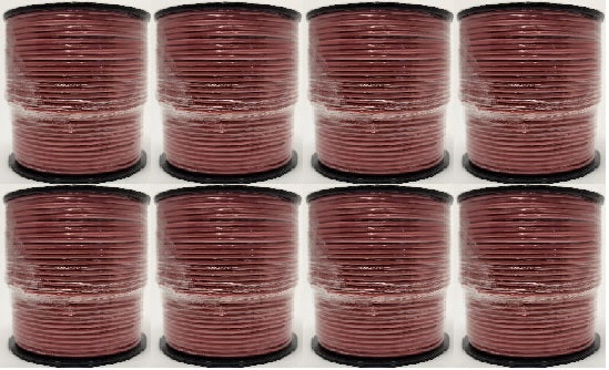 Qty: 8 Rolls of 18GA-250ft ea 100% OFC High Quality 18 Gauge Remote Primary Wire
