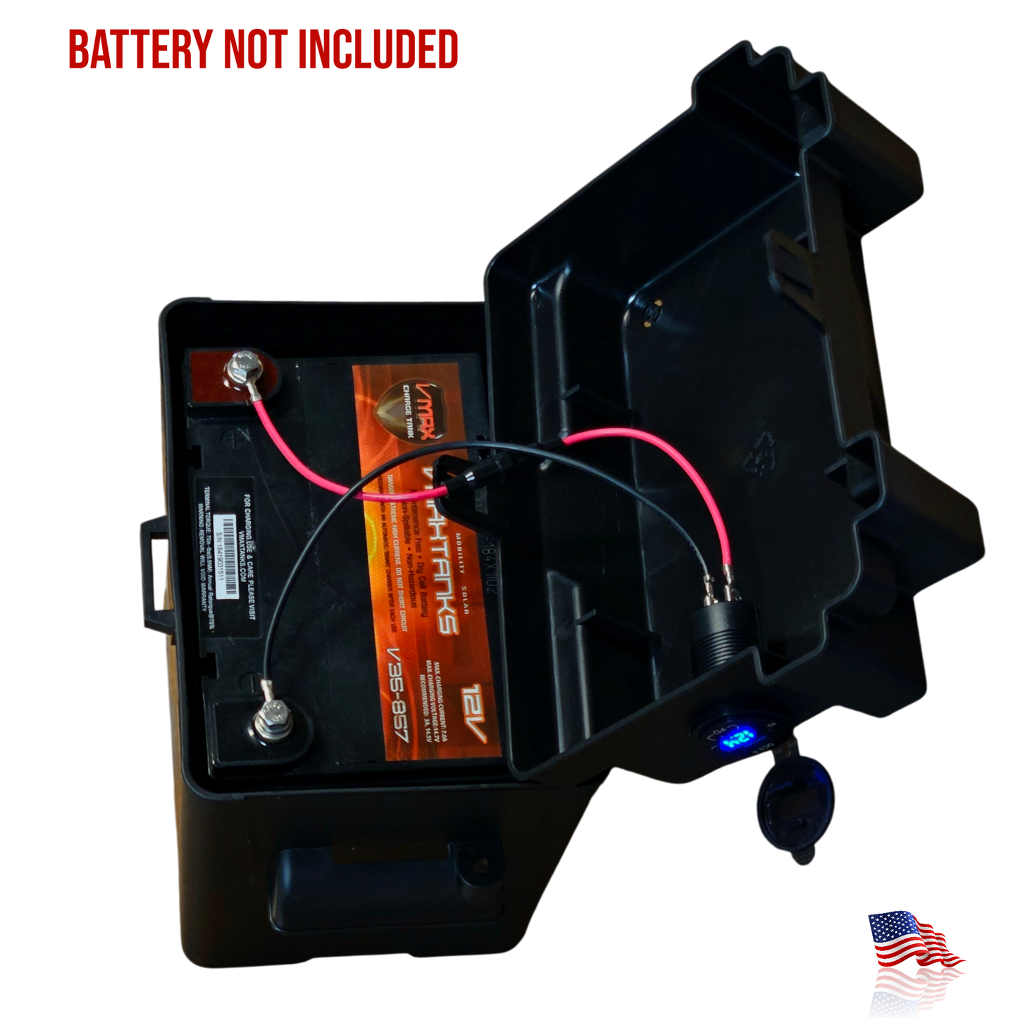Group U1 Smart Battery Box with Voltmeter & USB