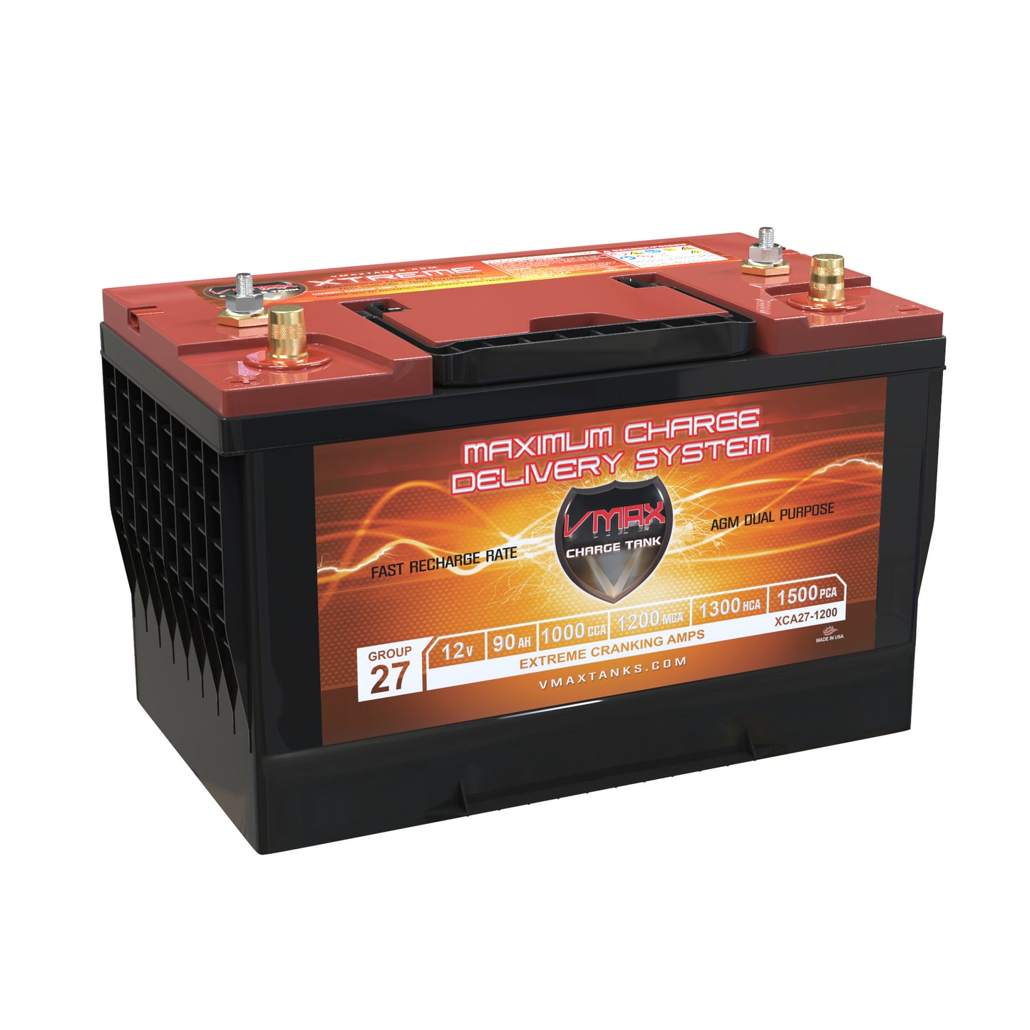 XCA27-1200 Xtreme Cranking Amps Deep Cycle AGM Battery