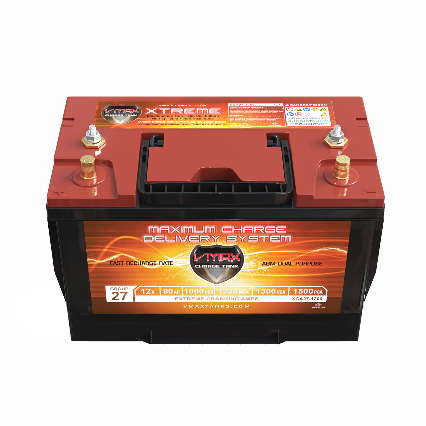 XCA27-1200 Xtreme Cranking Amps Deep Cycle AGM Battery