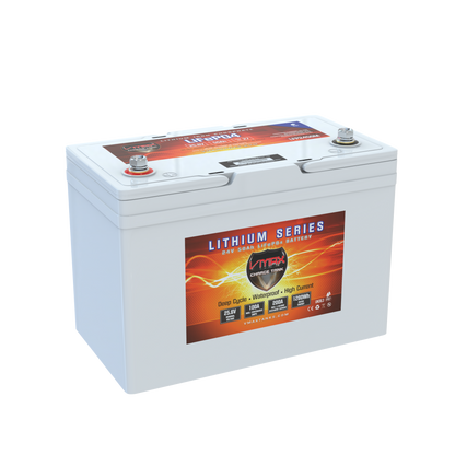 Vmaxtanks 24V 50AH Li-Iron Marine Waterproof Lithium Battery LFP2450M