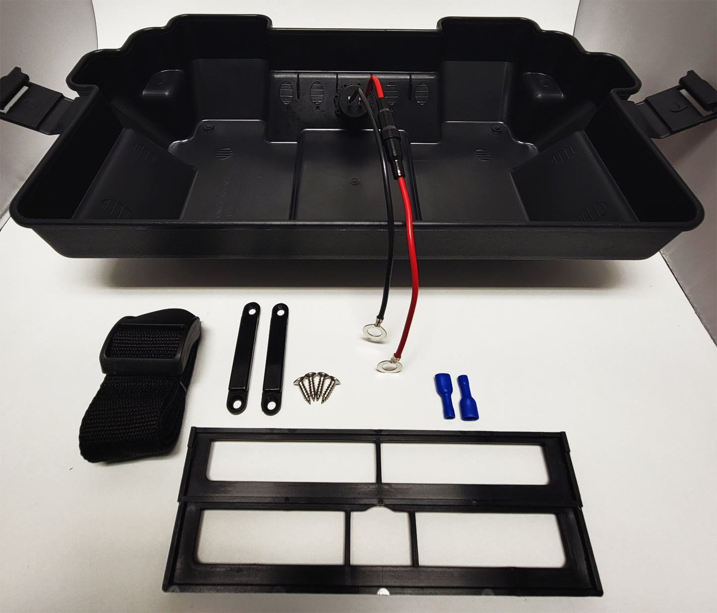 Group 27-31 Adjustable Smart Battery Box w/Dual USB Voltmeter