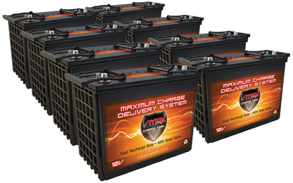 x8 - 12V 155Ah Polaris Ranger EV Battery Upgrade Vmaxtanks XTR12-155