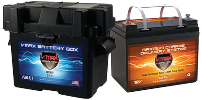 VMAXTANKS V35-857 12V 35Ah AGM Deep Cycle Battery U1