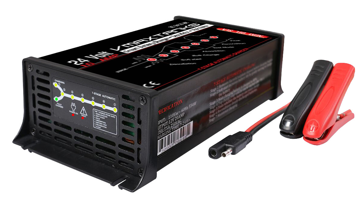 BC2410A 24V 10A 7 Stage Smart Battery Charger / Maintainer