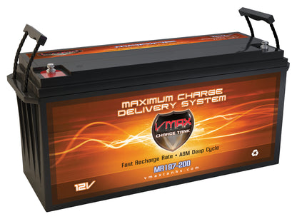 VMAX MR197 Marine Trolling Motor Rv Deep Cycle 12V Agm Battery