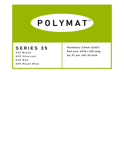 SIZE: 12FT x 3.75FT Polymat™ Series-35 Red