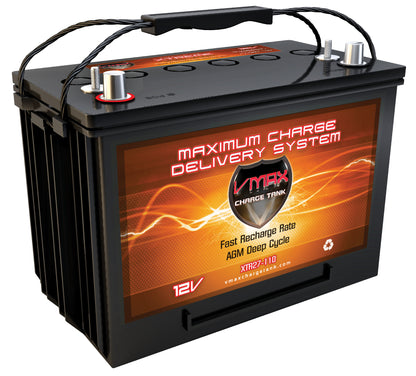 VMAX XTR27-110 12V 110AH DEEP CYCLE, XTREME AGM BATTERY