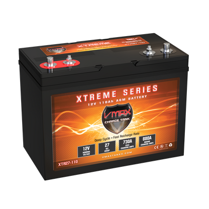 VMAXTANKS XTR27-110 12V 110Ah AGM Deep Cycle Battery