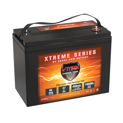 VMAXTANKS XTR627-220 6V 220Ah AGM Deep Cycle Battery