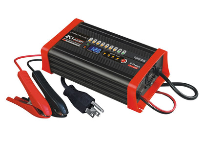 12 VOLT 20 AMP 8-Stage Smart Battery Charger / Maintainer