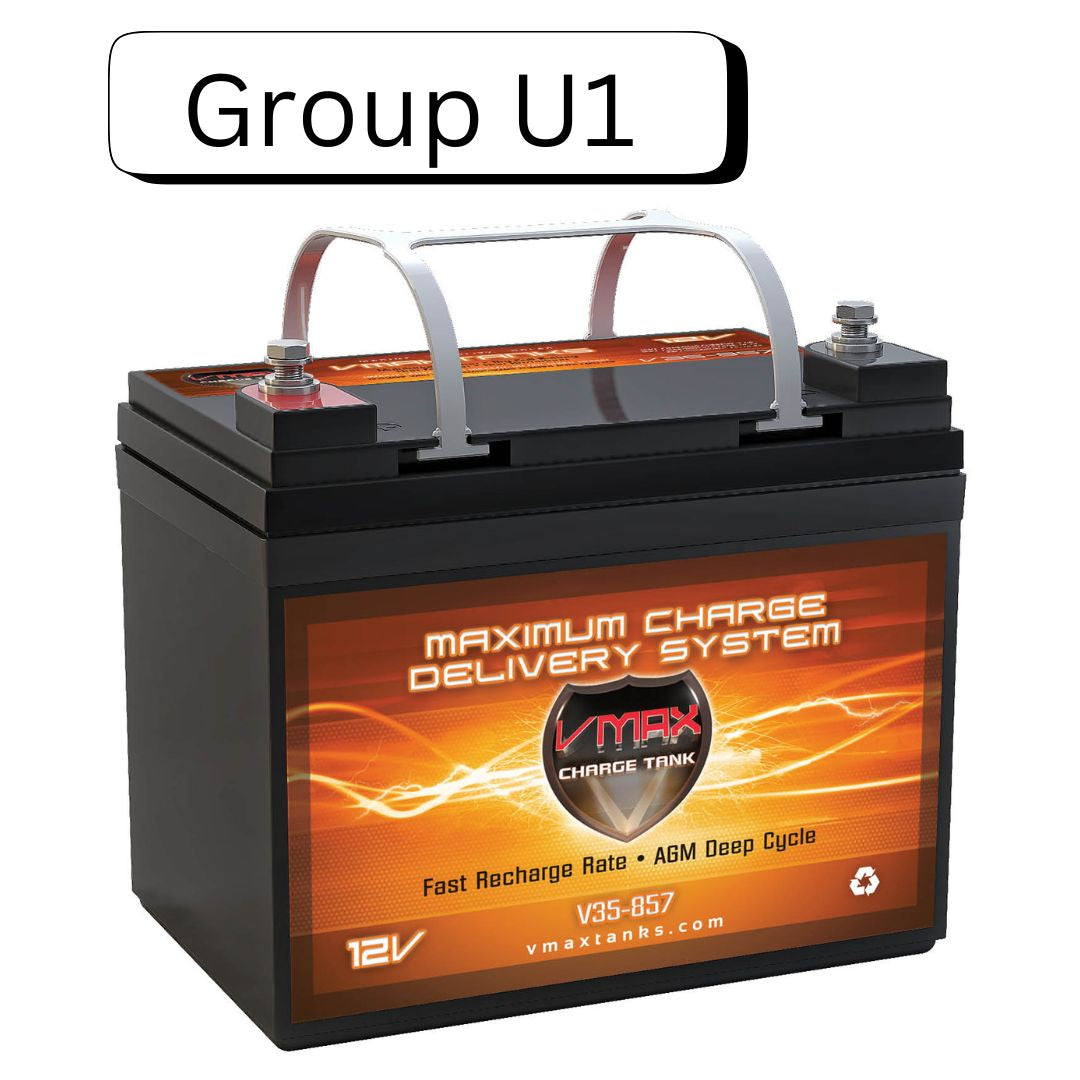 VMAX V35-857 12 Volt 35Ah AGM Deep Cycle Hi Performance U1 Battery