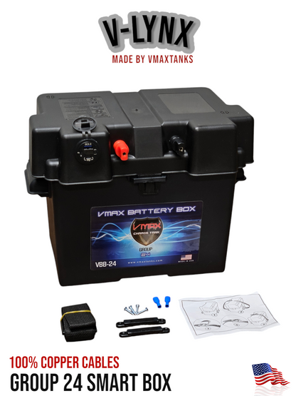 Group 24 Power Center Battery Box with Quick Posts