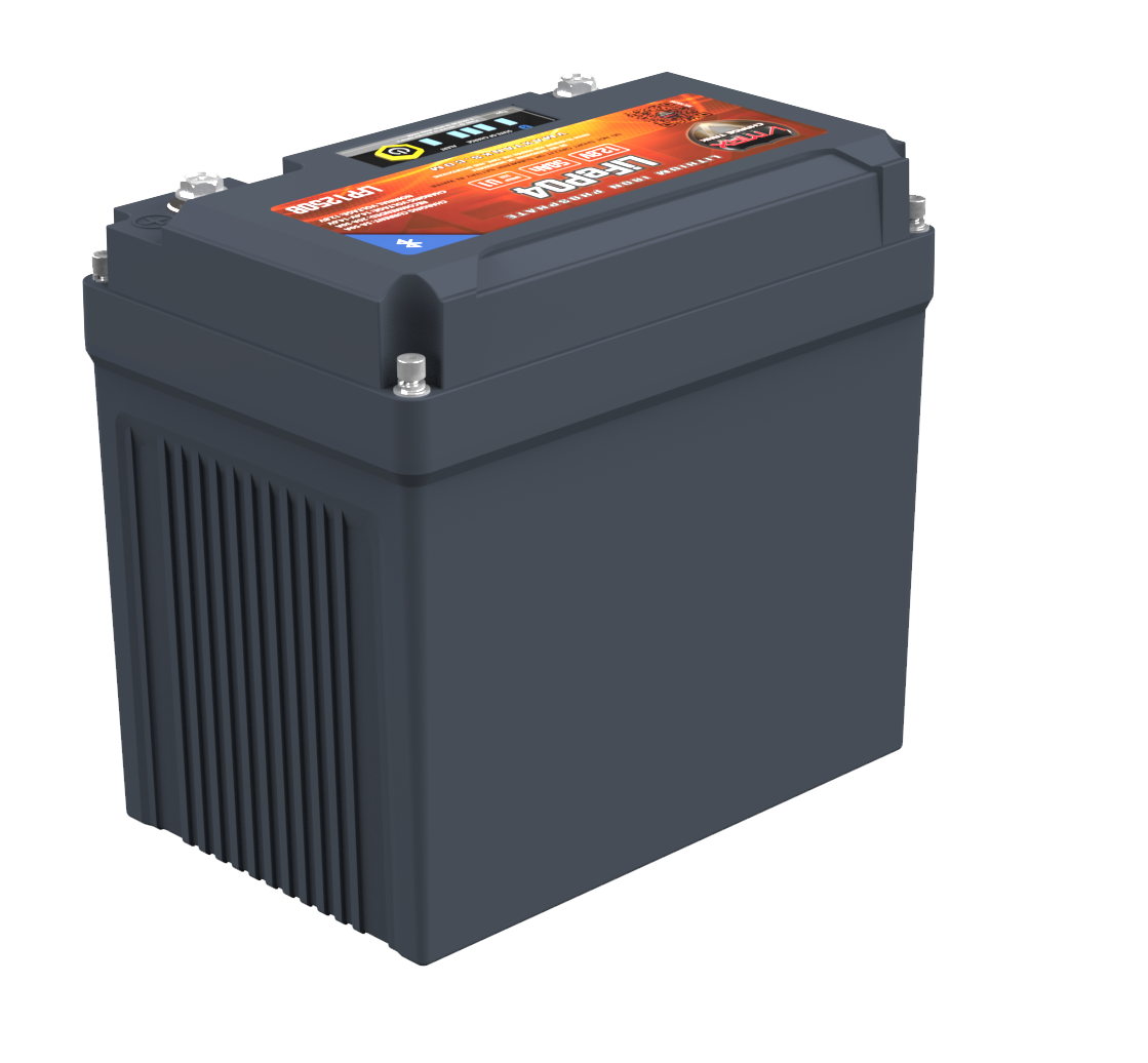 LFP1250B LiFePO4 Li-Iron 12V 50AH Battery W/50A BMS/LED/BT