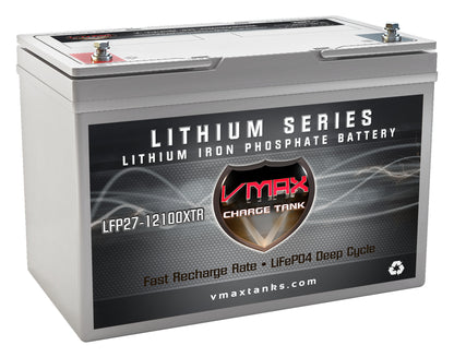 USED LFP27-12100XTR LiFePO4 Li-Iron 12V 100AH Dual Purpose Battery