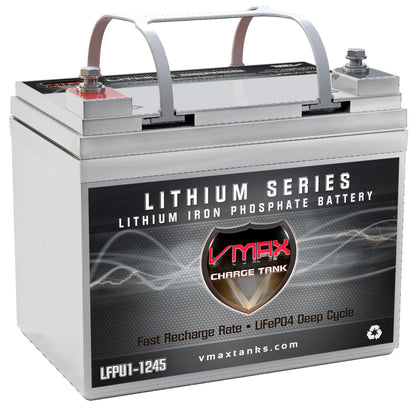 OPEN BOX LFPU1-1245 LiFePO4 Li-Iron 12V 45AH Deep Cycle Battery