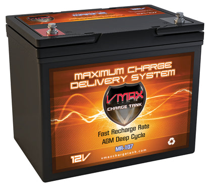 VMAX MR107-85 12 Volt 85Ah AGM Deep Cycle Group 24 Battery