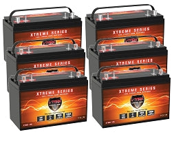 72V 135Ah (6xXTR31) AGM (12V each) Battery Upgrade for GEM Cars