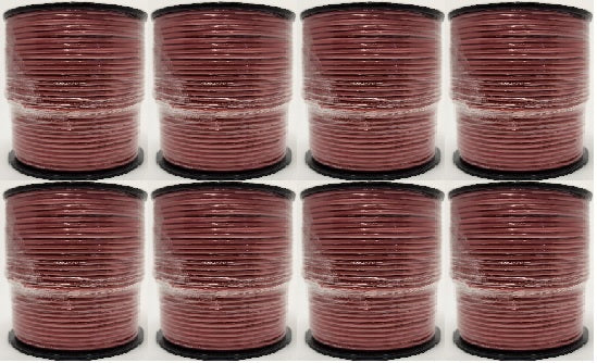 Qty: 8 Rolls of 18GA-250ft ea 100% OFC High Quality 18 Gauge Remote Primary Wire