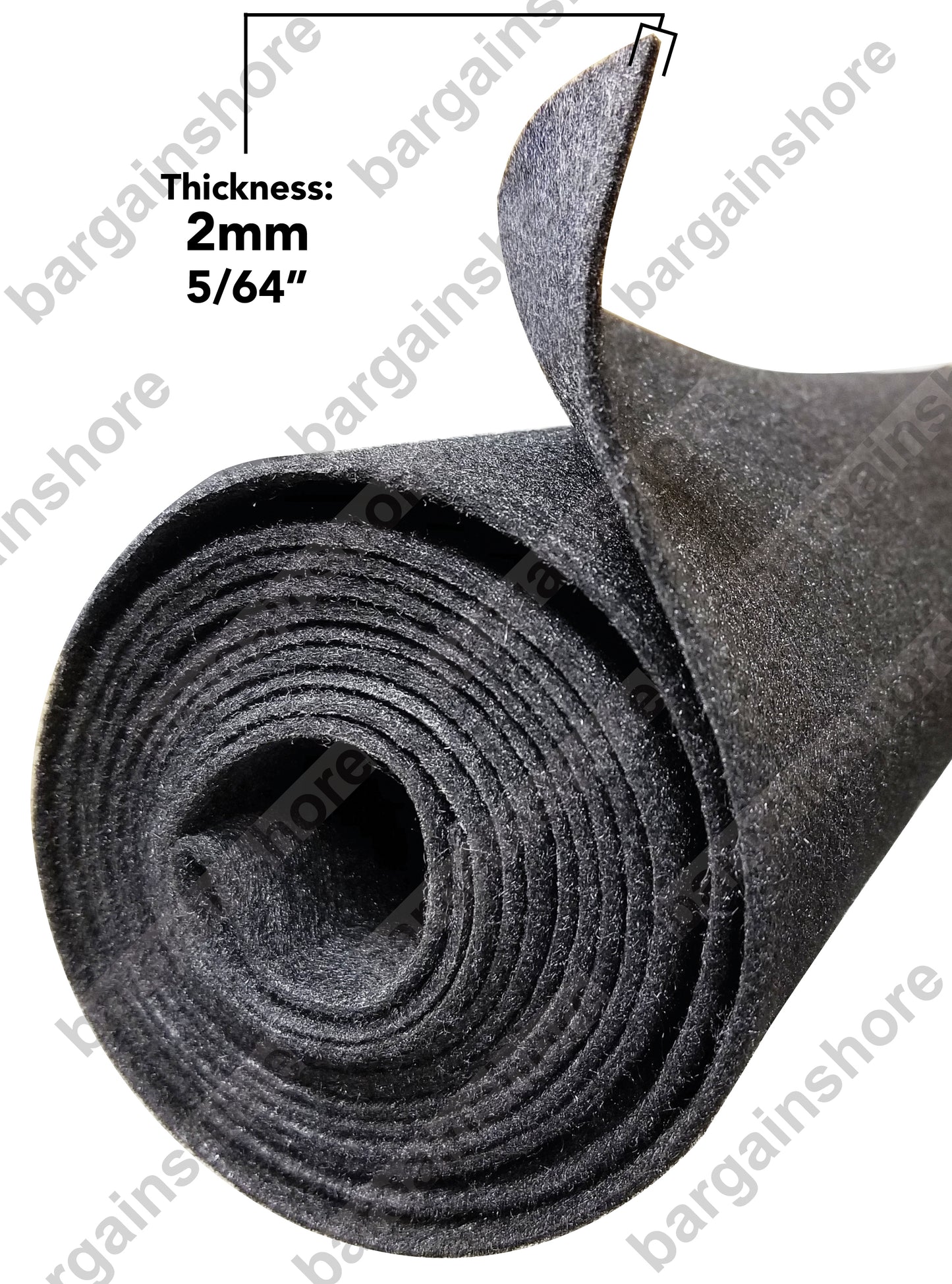 SIze: 16ft x 3.75ft Polymat™ Series-25 Charcoal