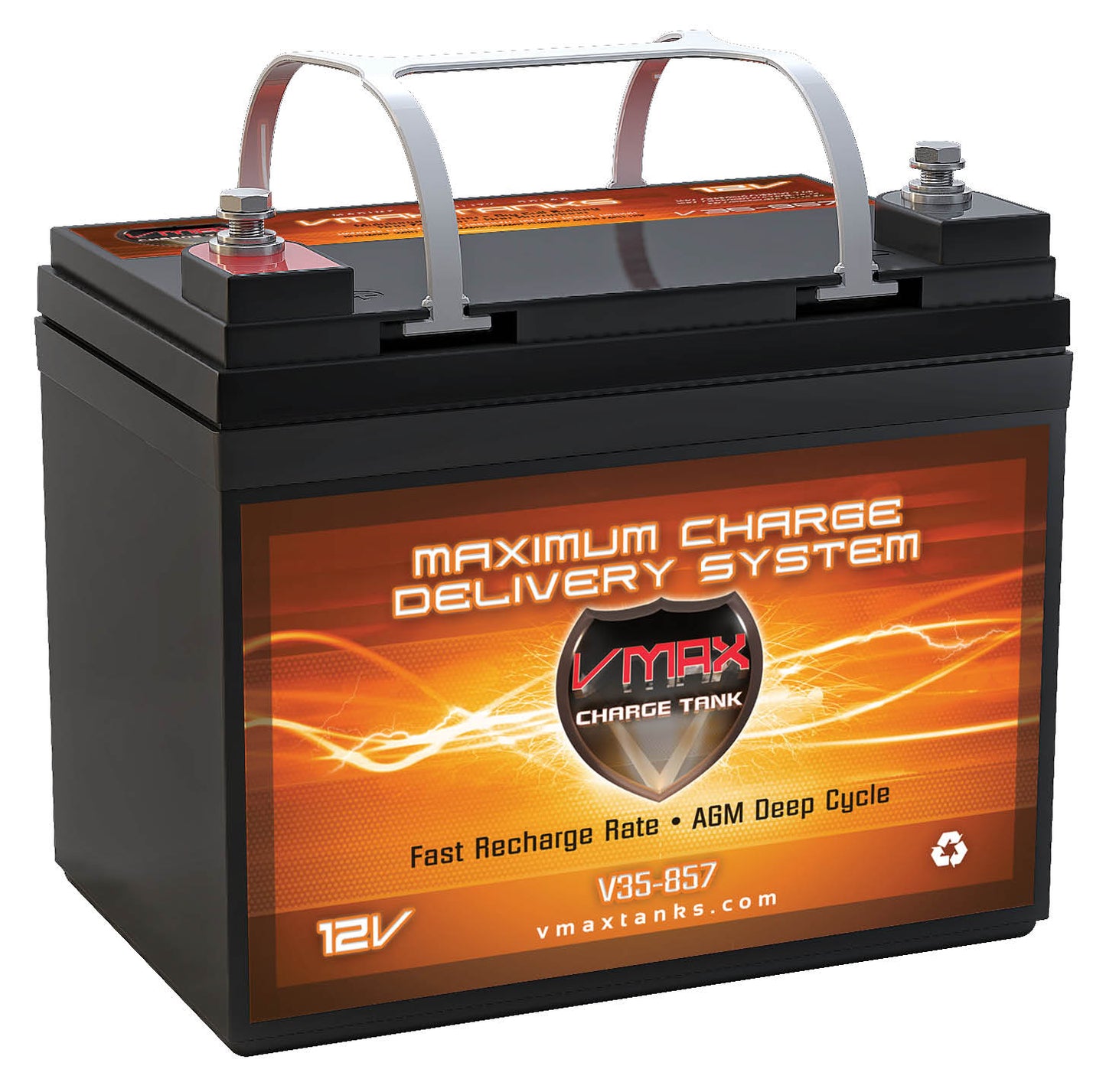 OPEN BOX VMAX V35-857 12 Volt 35Ah AGM Deep Cycle Battery