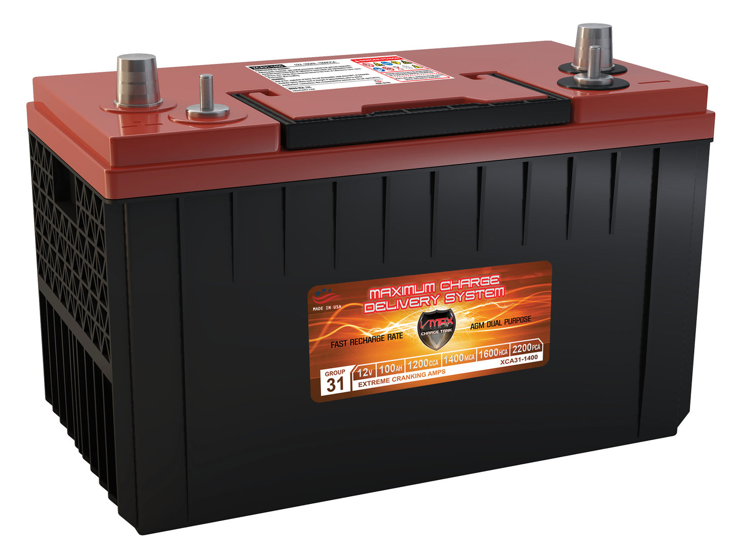 XCA31-1400 Xtreme Cranking Amps Deep Cycle AGM Battery