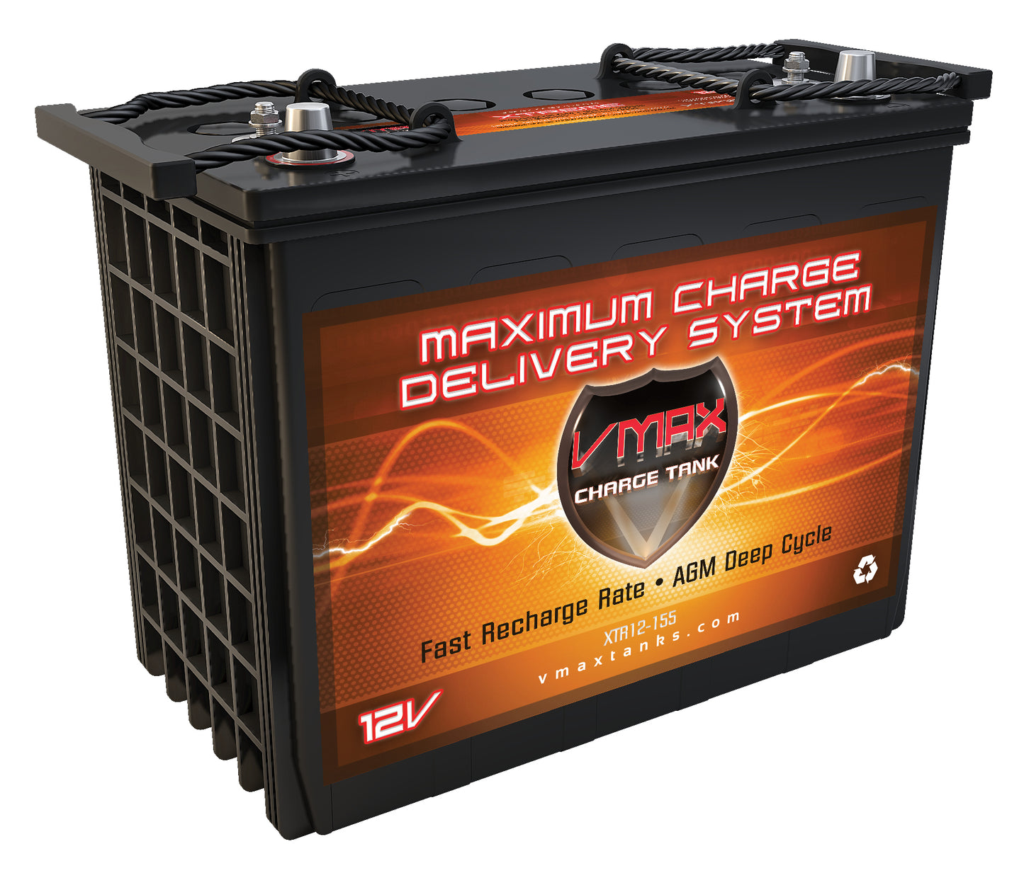 USED XTR12-155 12Volts 155AH Deep Cycle XTREME AGM Battery