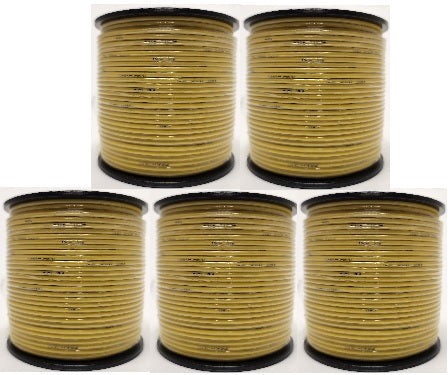 Qty: 5 Rolls of 18GA-250ft ea 100% OFC High Quality 18 Gauge Remote Primary Wire